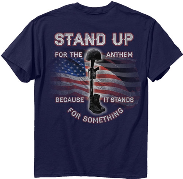 Picture of Buck Wear Wear T-Shirt "Stand Up" S-Sleeve Navy 2X-Large