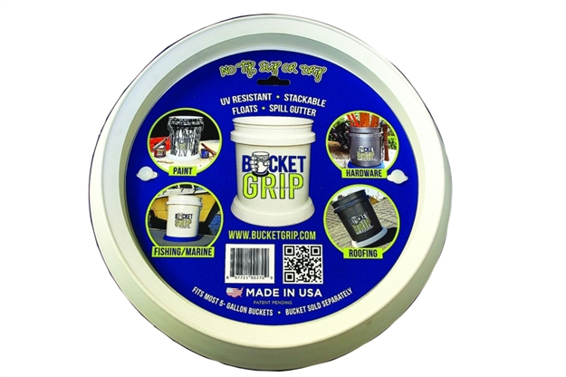 Picture of Bucket Grip No-Slip Bucket Holder, White