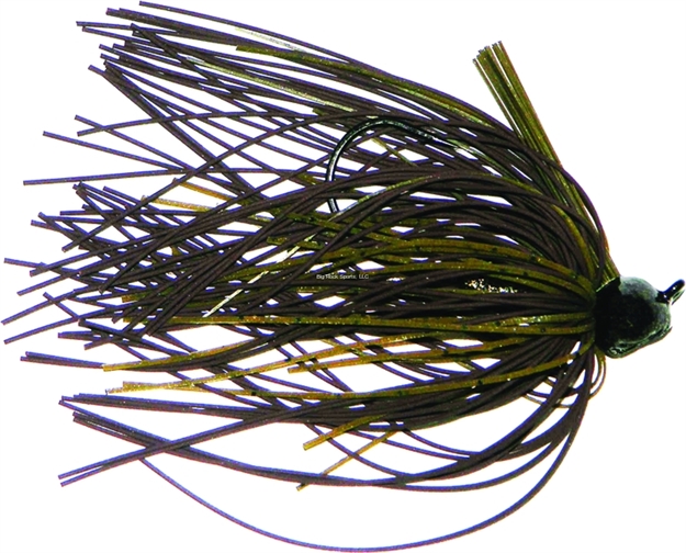 Picture of Buckeye Football Mop Jig W/Weedguard,, 3/4 Oz, Green Pumpkin