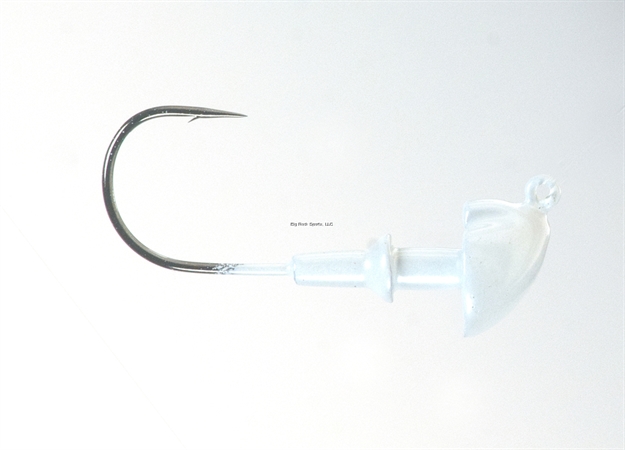 Picture of Buckeye J-Will Light Wire Swimbait Head, 1/8 Oz, 4/0 Hook, Pearl, 3/Pack
