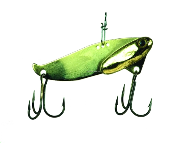 Picture of Buckeye Jiggin' Blade, 1/2 Oz, Vmc Clip-On Hooks, Gold