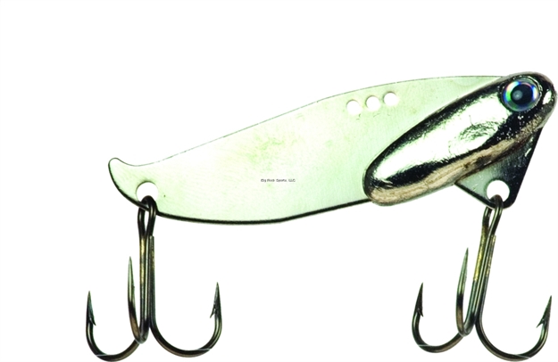 Picture of Buckeye Jiggin' Blade, 3/4 Oz, Vmc Clip-On Hooks, Nickel