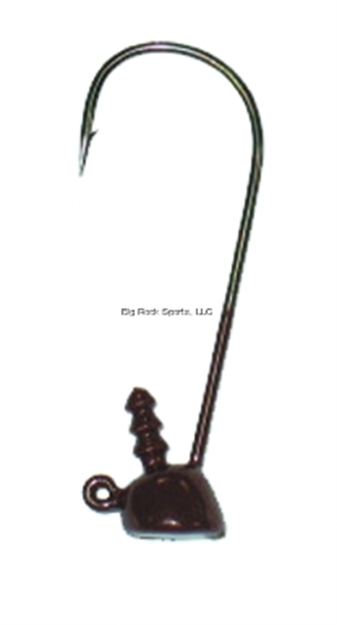 Picture of Buckeye Spot Remover Jighead, 1/4 Oz, 4/0 Hook, Brown, 5/Pack