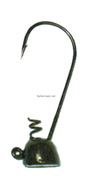 Picture of Buckeye Spot Remover Pro Model Jighead, 1/4 Oz, 4/0 Hook, Green Pumpkin, 5/Pack