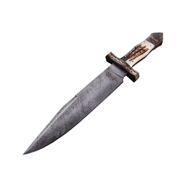 Picture of Bucknbear Big Game Texas Fixed Bowie 9.5In Blade Stag Handle