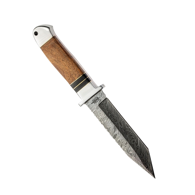 Picture of Bucknbear Tanto Fighter Fixed 5.3 IN Blade Burlwood Handle