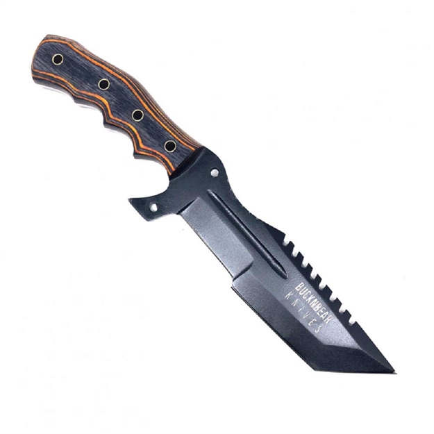 Picture of Bucknbear Tracker Fixed 6 IN Blade Maple Burl Handle