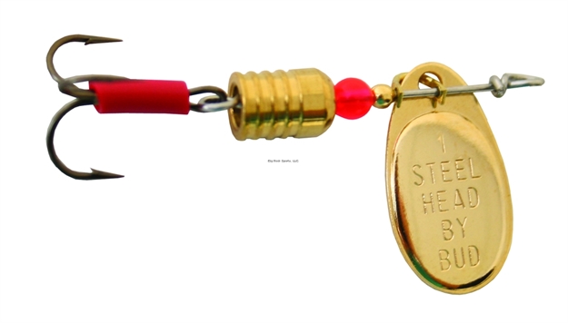 Picture of Buds Lure Steelhead In-Line Spinner, #1, Brass Blade/Brass Body