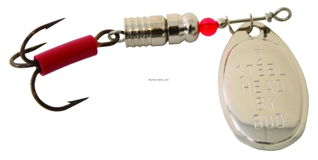 Picture of Buds Lure Steelhead In-Line Spinner, #3, Silver Blade/Silver Body