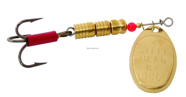 Picture of Buds Lure Steelhead In-Line Spinner, #4, Brass Blade/Brass Body