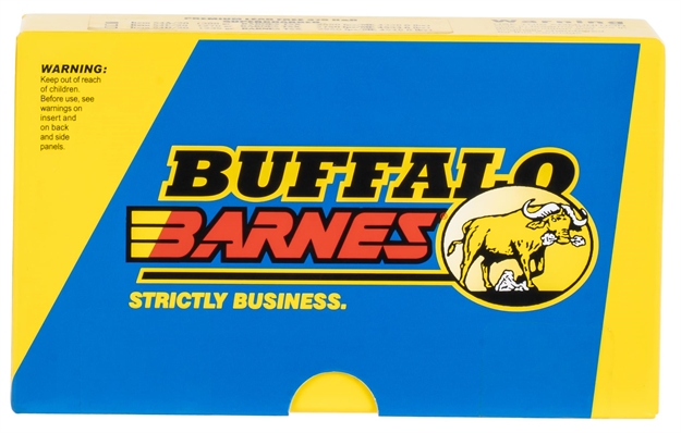 Picture of Buffalo Bore Ammunition 54A20 Buffalo-Barnes Strictly Business 375H&H Mag 300Gr Barnes Tsx Lead Free 20 Per Box/12 Case 54A/20