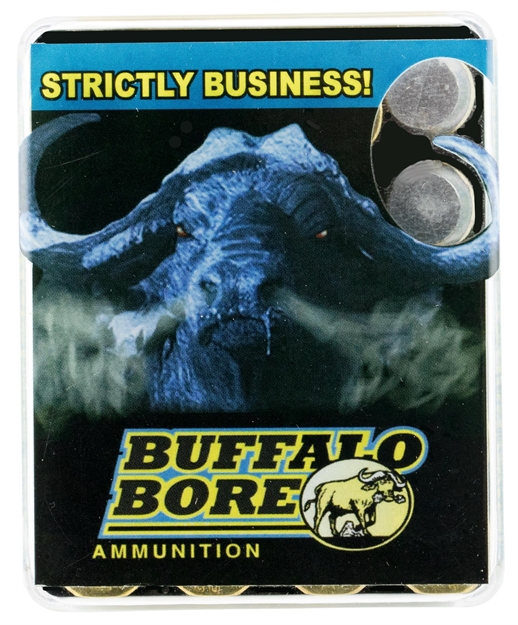 Picture of Buffalo Bore Ammunition 13A20 Heavy Strictly Business 480Ruger 370Gr Lead Flat Nose 20 Per Box/12 Case 13A/20 651815013213