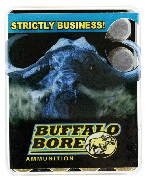 Picture of Buffalo Bore Ammunition 13B20 Heavy Strictly Business 480Ruger 370Gr Lead Flat Nose 20 Per Box/12 Case 13B/20 651815013220