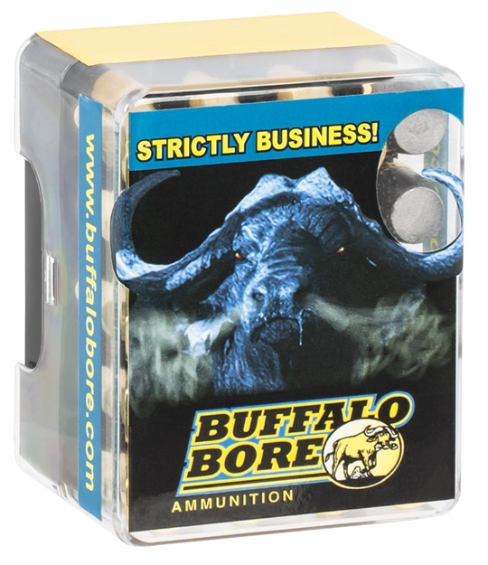Picture of Buffalo Bore Ammunition 13C20 Heavy Strictly Business 480Ruger 410Gr Wide Flat Nose 20 Per Box/12 Case 13C/20