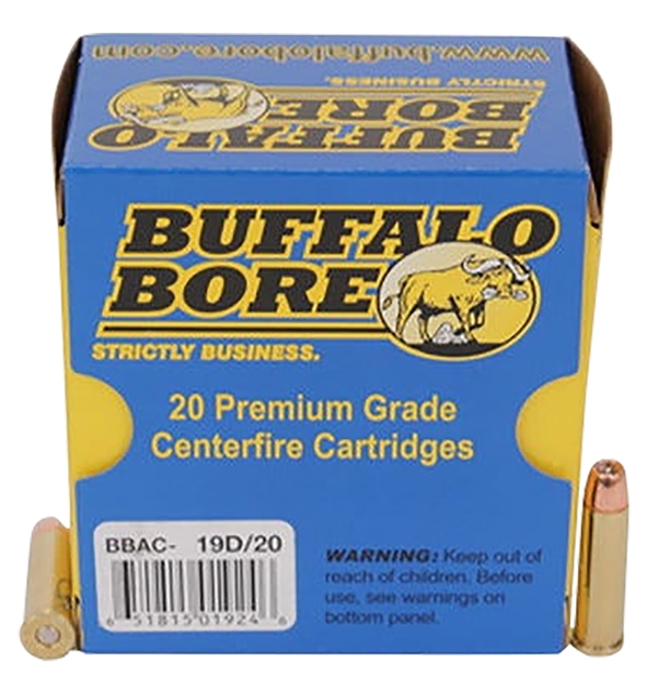 Picture of Buffalo Bore Ammunition 19D20 Heavy Strictly Business 357Mag 125Gr Jacket Hollow Point 20 Per Box/12 Case 19D/20 651815019246