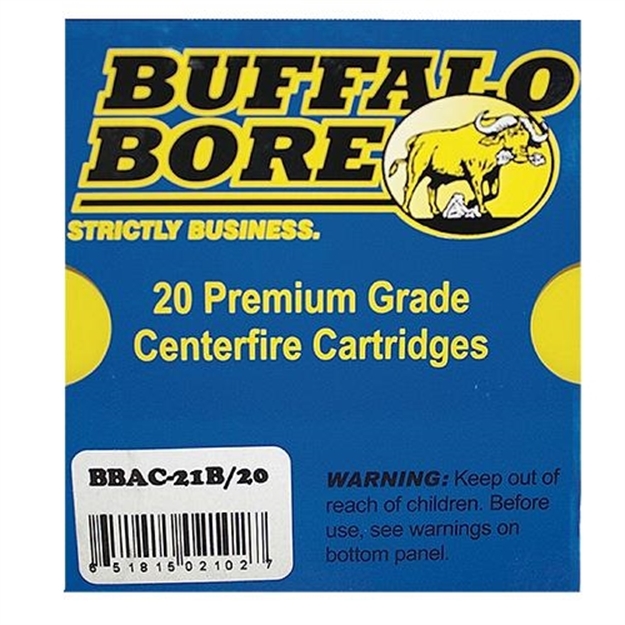 Picture of Buffalo Bore Ammunition 21B20 Heavy Strictly Business 10Mmauto 180Gr Jacket Hollow Point 20 Per Box/12 Case 21B/20 651815021027