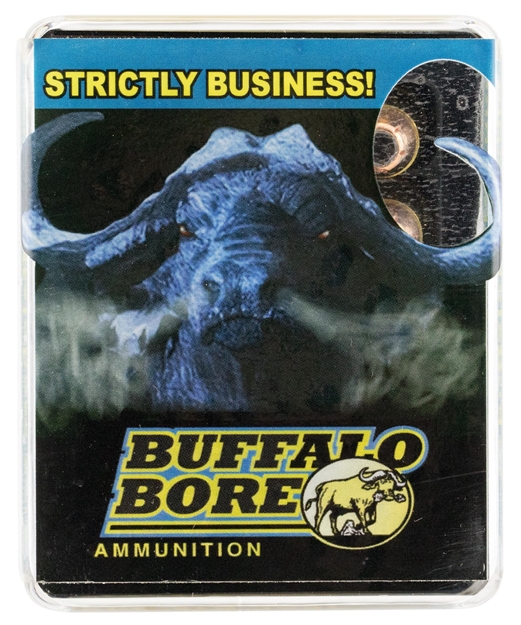 Picture of Buffalo Bore Ammunition 33E20 Personal Defense Strictly Business 38Super +P 147Gr Jacket Hollow Point 20 Per Box/12 Case 33E/20 651815033051