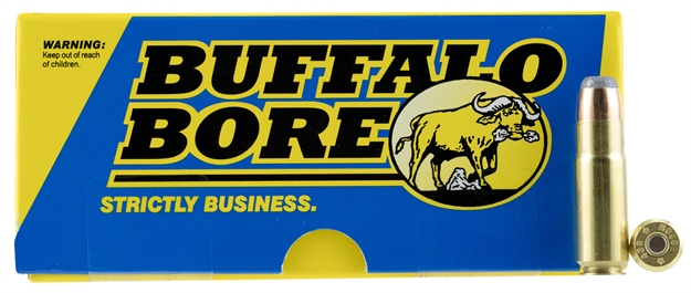 Picture of Buffalo Bore Ammunition 47D20 Hunting & Sniping Strictly Business 458 Socom 400 Gr, Semi-Jacketed Flat Point (Sjfp), 20 Per Box/ 12 CS 47D/20