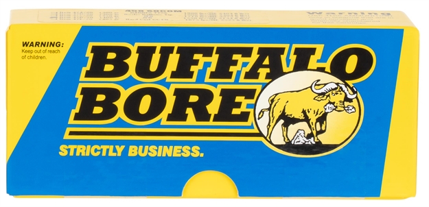 Picture of Buffalo Bore Ammunition 47D20 Hunting & Sniping Strictly Business 458Socom 400Gr Semi Jacketed Flat Point 20 Per Box/12 Case 47D/20