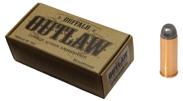 Picture of Buffalo Cartridge Bcc00017 Outlaw 45 Colt (Lc) 200 GR Lead Round Nose Flat Point