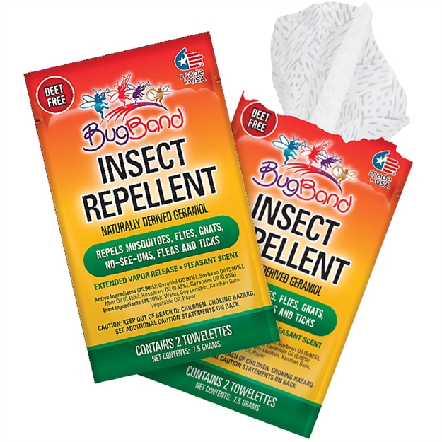 Picture of Bugband Insect Repellent Towelette Foil Two-Pak (Case OF 50)