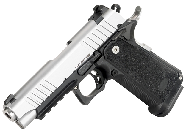 Picture of Bul Armory Sastacli425slv Sasii Tac Light 9Mm Luger With 4.25" Barrel, 18+1 Capacity, Front Serrations Slide, & Aggressive Textured Black Polymer Grip
