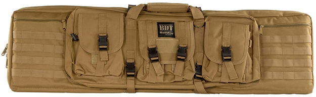Picture of Bulldog Bdt4043t Bdt Tactical Single Tan Nylon, 3 Accessory Pockets, Deluxe Padded Backstraps, Lockable Zippers & Padded BDT40-43T