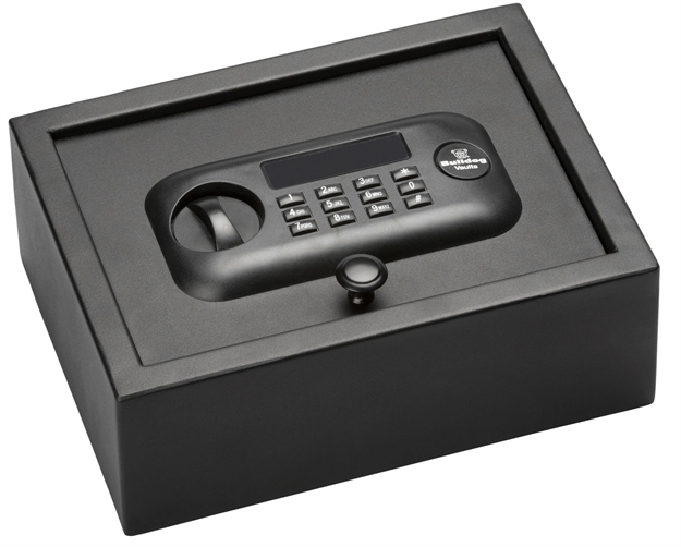 Picture of  Bulldog Bd1030 Digital Top Open Vault Standard Keypad Entry Black Powder Coat Steel 11.80" X 8.70" X 4"