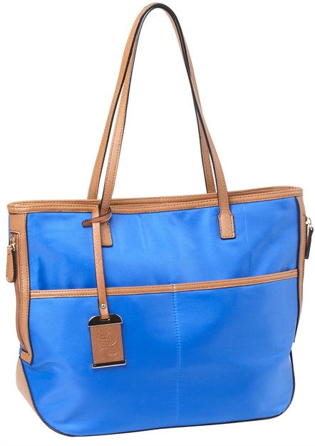 Picture of  Bulldog Bdp057 Tote Purse W/Holster Electric Blue Nylon Most SM Pistols & Revolvers Right Hand 672352011531