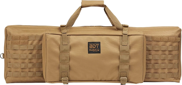 Picture of Bulldog Bdt3038t Bdt Tactical Single 38" Tan Nylon, Padded Shoulder Strap, Adjustable Velcro Ties, Extra Magazine Compartment BDT30-38T