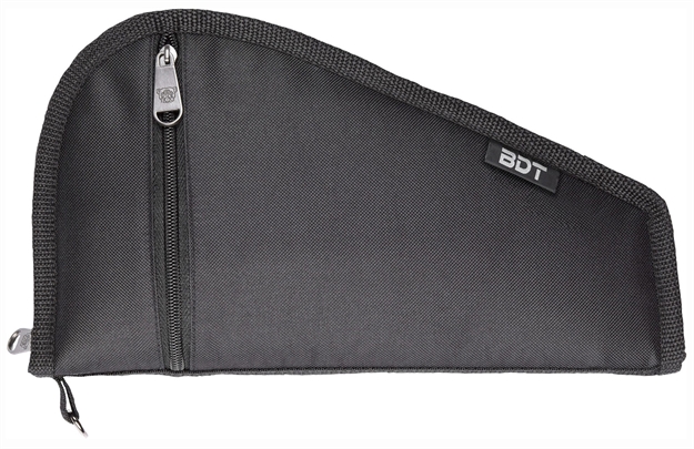 Picture of  Bulldog Bdt619b Deluxe Pistol Case With Pocket & Sleeve, Black Water-Resistant Outer Shell, Impact-Resistant Padding, Heat-Resistant Quilted Lining 9"L X 6" H