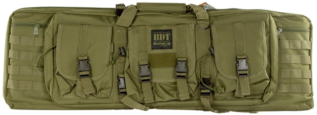 Picture of Bulldog Bdt4037g Bdt Tactical Single Green Nylon, 3 Accessory Pockets, Deluxe Padded Backstraps, Lockable Zippers & Padded BDT40-37G