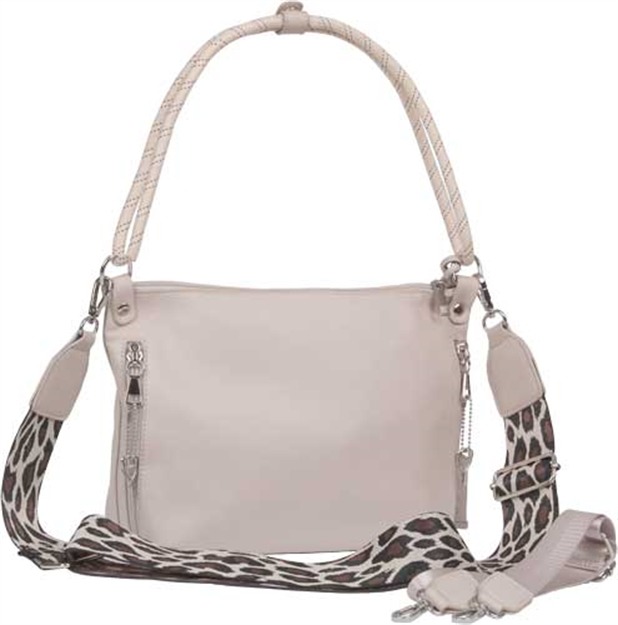 Picture of Bulldog Cases Concealed Carry Purse Conv Hobo/Crossbody White/Zeb< BDP-075