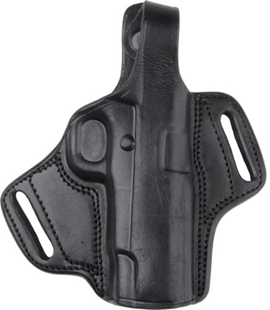 Picture of Bulldog Cases Owb Leather Holster RH X-Sm Mini Frame W/ Laser Blk<