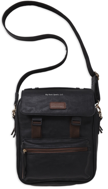 Picture of Bulldog Cases Urban Satchel W/ Tablet Storage And Holster Black W/Brown (12" X 10" X 4.5") BDP-060 672352010947