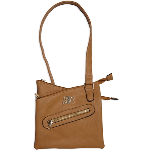 Picture of Bulldog Bdp032 Cross Body Purse W/Holster Tan Leather For Small Autos & Revolvers Ambidextrous Hand BDP-032 672352009408