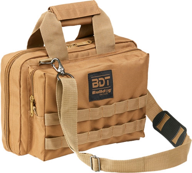 Picture of Bulldog Deluxe 2 Pistol Range Bag W/Molle Tan BDT917T 672352012712