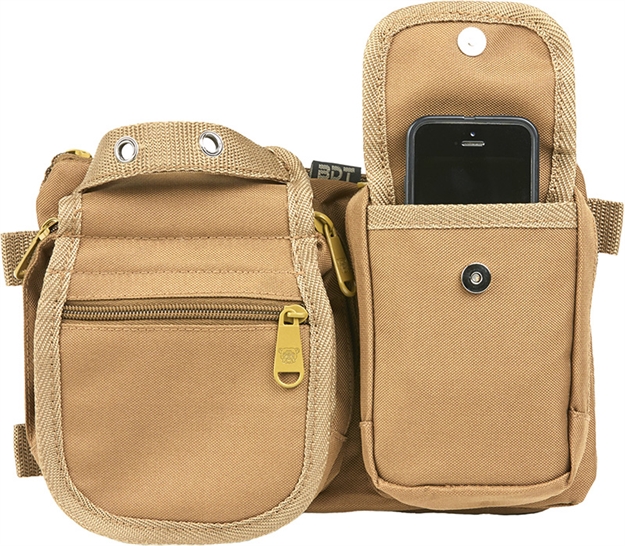 Picture of Bulldog Bdt Deluxe Satchel GO Bag/Waist Pack W/Molle Tan BDT403T 672352012699