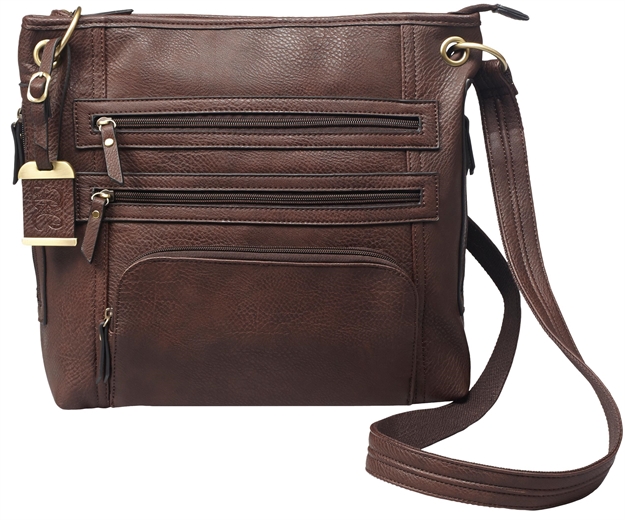 Picture of Bulldog Bdp039 Cross Body Purse W/Holster Brown Leather Most SM Pistols & Revolvers Ambidextrous Hand BDP-039 672352010909