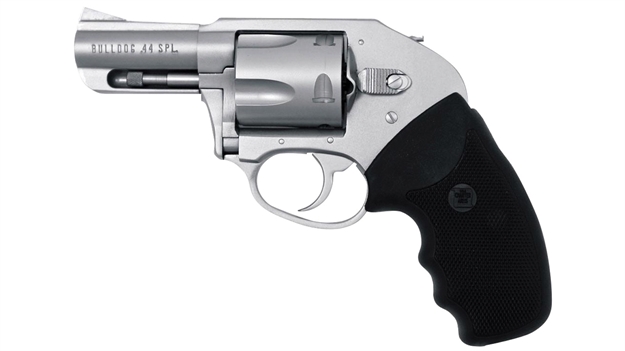 Picture of  Charter Arms 74410 Bulldog Duty Large 44 Special, 5 Shot 2.50" Matte Stainless Steel Barrel, Cylinder & Frame W/Black Finger Grooved Rubber Grip 678958744101