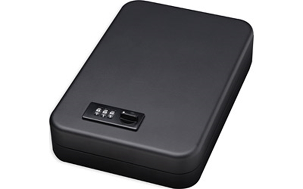 Picture of  Bulldog Bd1126 Personal Vault  Combination/Key Entry Black Powder Coat Steel Holds 1 Handgun 9.50" L X 6.50" W X 2" D 672352009262