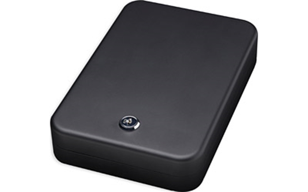 Picture of  Bulldog Bd1121 Personal Vault  Key Entry Black Powder Coat Steel Holds 1 Handgun 9.50" L X 6.50" W X 2" D