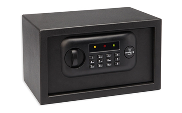 Picture of  Bulldog Bd1050 Digital Pistol Vault Standard Keypad/Key Entry Black Powder Coat Steel Holds 1 Handgun 672352007497