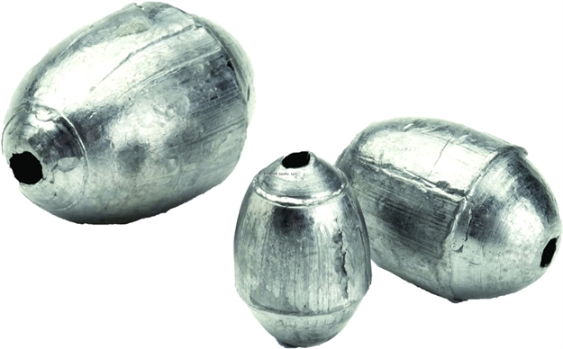 Picture of Bullet Weights Cat Pack Egg Sinkers 8/Bg, 3/4 OZ 2Ea,  1 OZ 2Ea, 2 OZ 2Ea, 3 OZ 2Ea  Catfish Weights