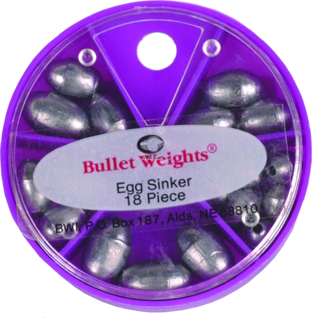 Picture of Bullet Weights Egg Sinkers 18Pc