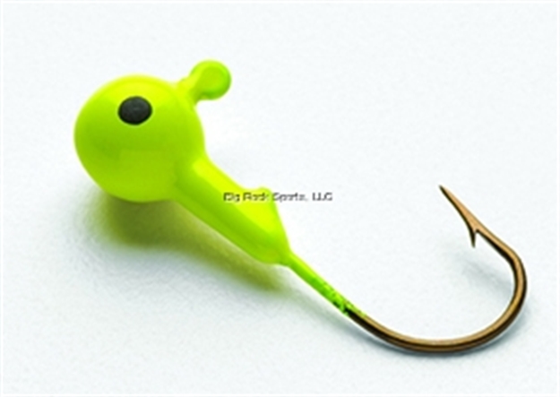 Picture of Bullet Weights Tin Round Jigs  1/16 Oz. Chartreuse W/Eye 5 PC