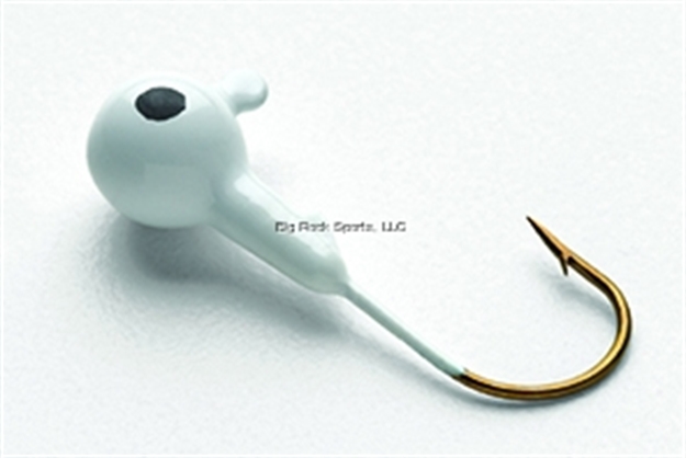 Picture of Bullet Weights Tin Round Jigs  1/16 Oz. White W/Eye 5 PC