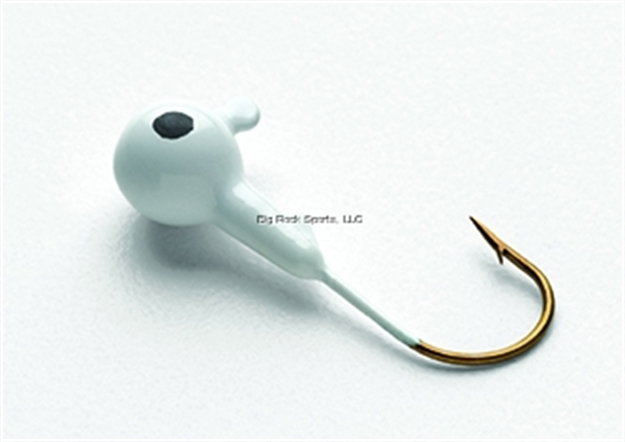 Picture of Bullet Weights Tin Round Jigs  3/8 Oz. White W/Eye 5 PC