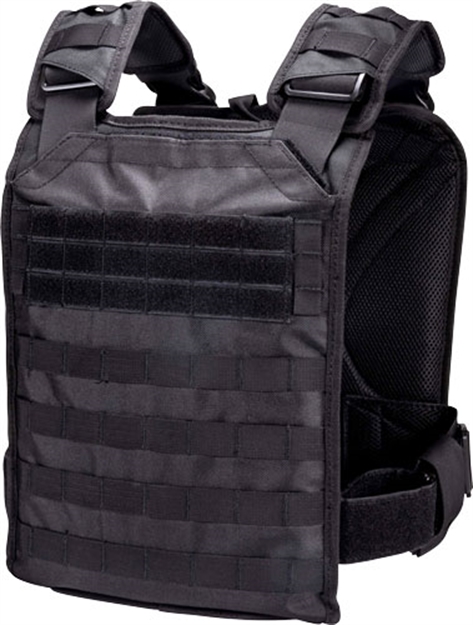 Picture of Bulletsafe Tactical Plate Carrier Black Osfm BS54004B 812495029691