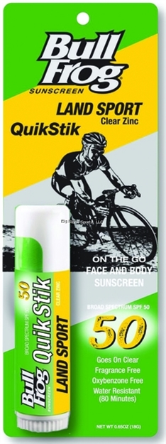 Picture of Bullfrog Land Sport Quikstik Broad Spectrum Sunscreen, Clear Zinc, Spf 50, 0.65 OZ